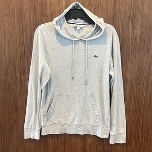 Lacoste Lightweight Light Gray Hoodie